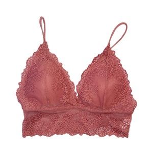 SHEIN Women's Dusty Pink Bralette